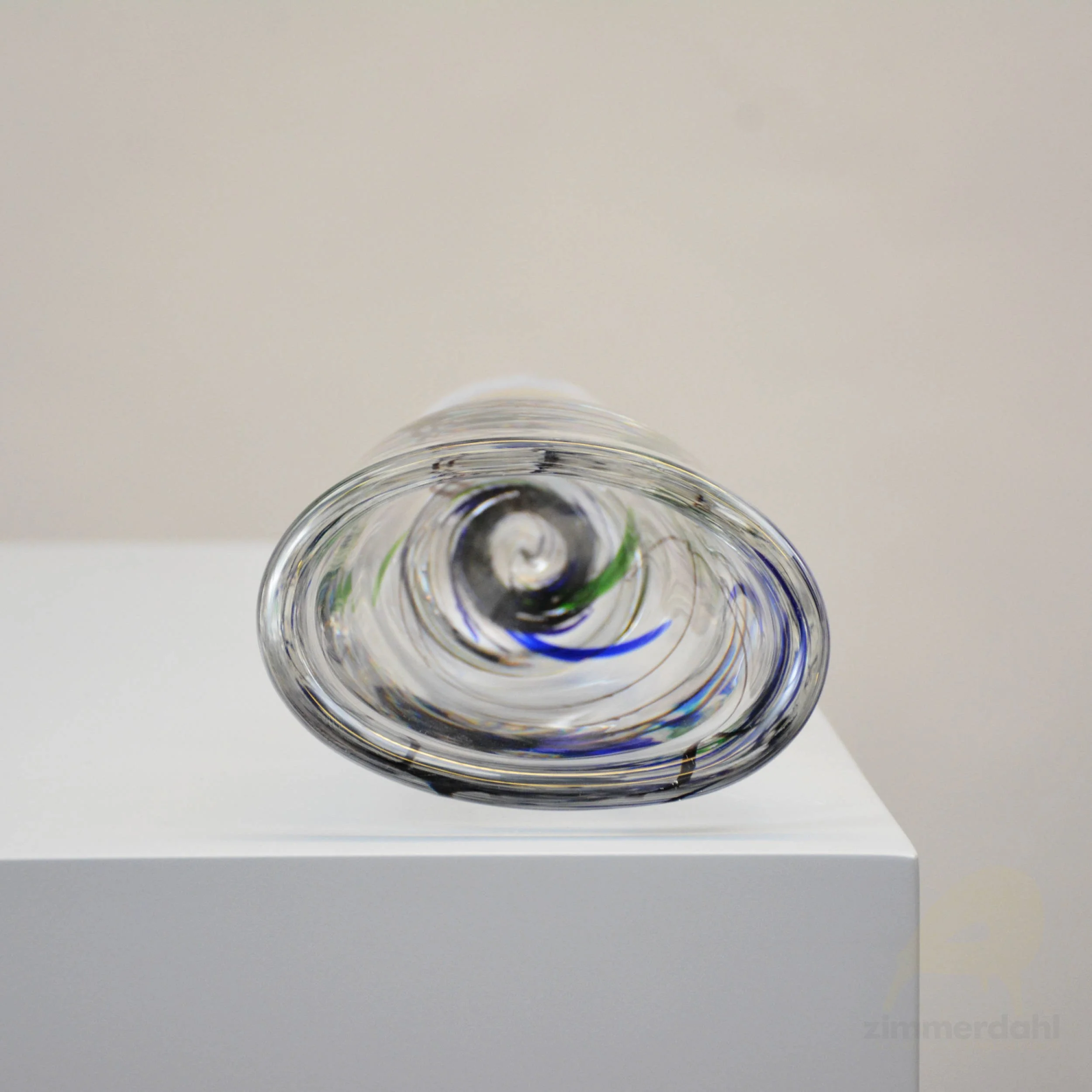 Abstracta Glass Vase by Vicke Lindstrand for Kosta, Sweden